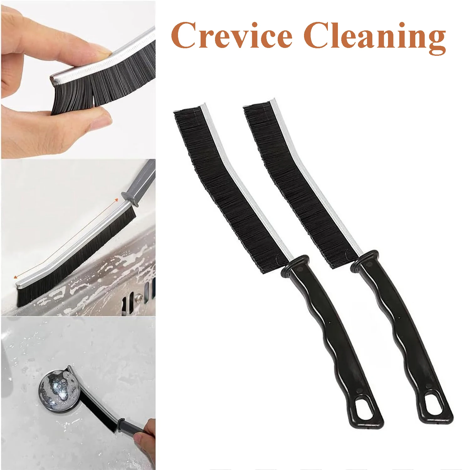 Durable Grout Gap Cleaning Brush for Kitchen Toilet Tile Joints, Thin Hard Bristle Crevice Cleaning Brush for Shower Floor Line