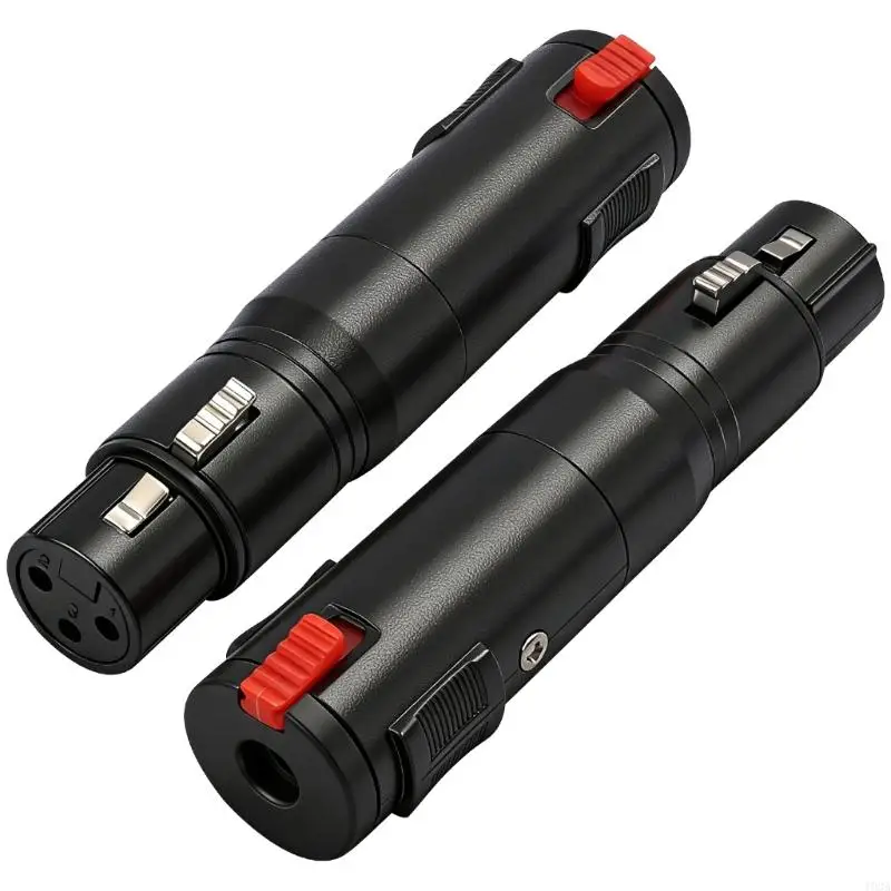 193A XLR Female to 1/4 6.35mm Female Sound Adapter Professional Conversion Adapter Microphones Cord Adapter Plug