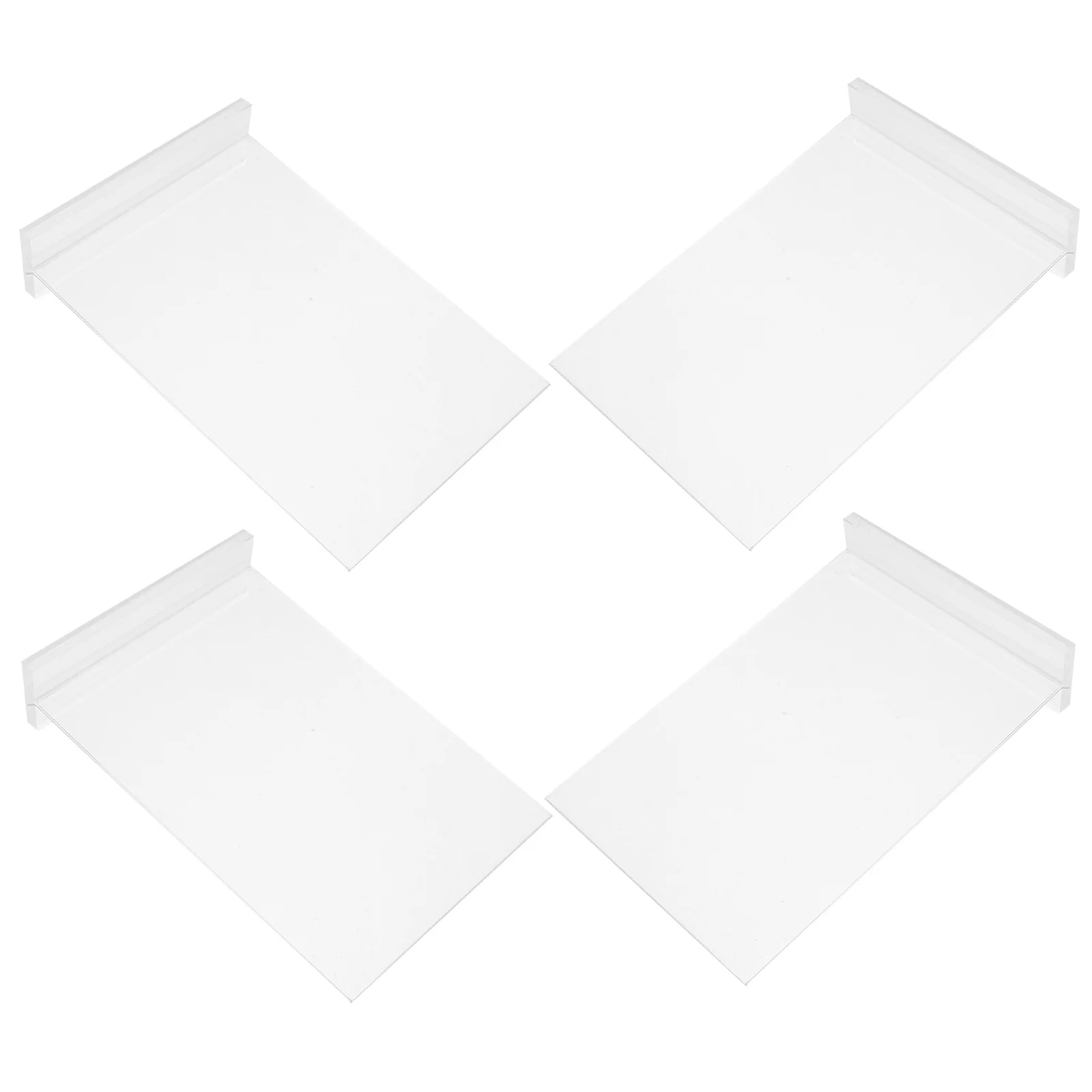

4 Pcs Transparent Sign Poster Board Document Stand Acrylic Desktop Signboard Brochure Display Wedding