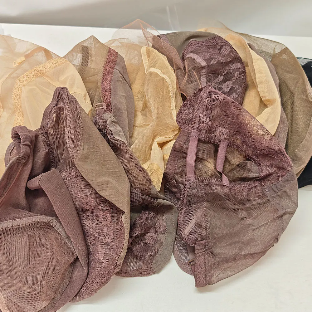 قبعات شعر مستعار دانتيل لصنع الباروكات غلويليس قبعات شعر مستعار دانتيل أمامي 13x4 /13x6/360 غطاء دانتيل كامل U جزء قبعات شعر مستعار بني/أسود اللون #6