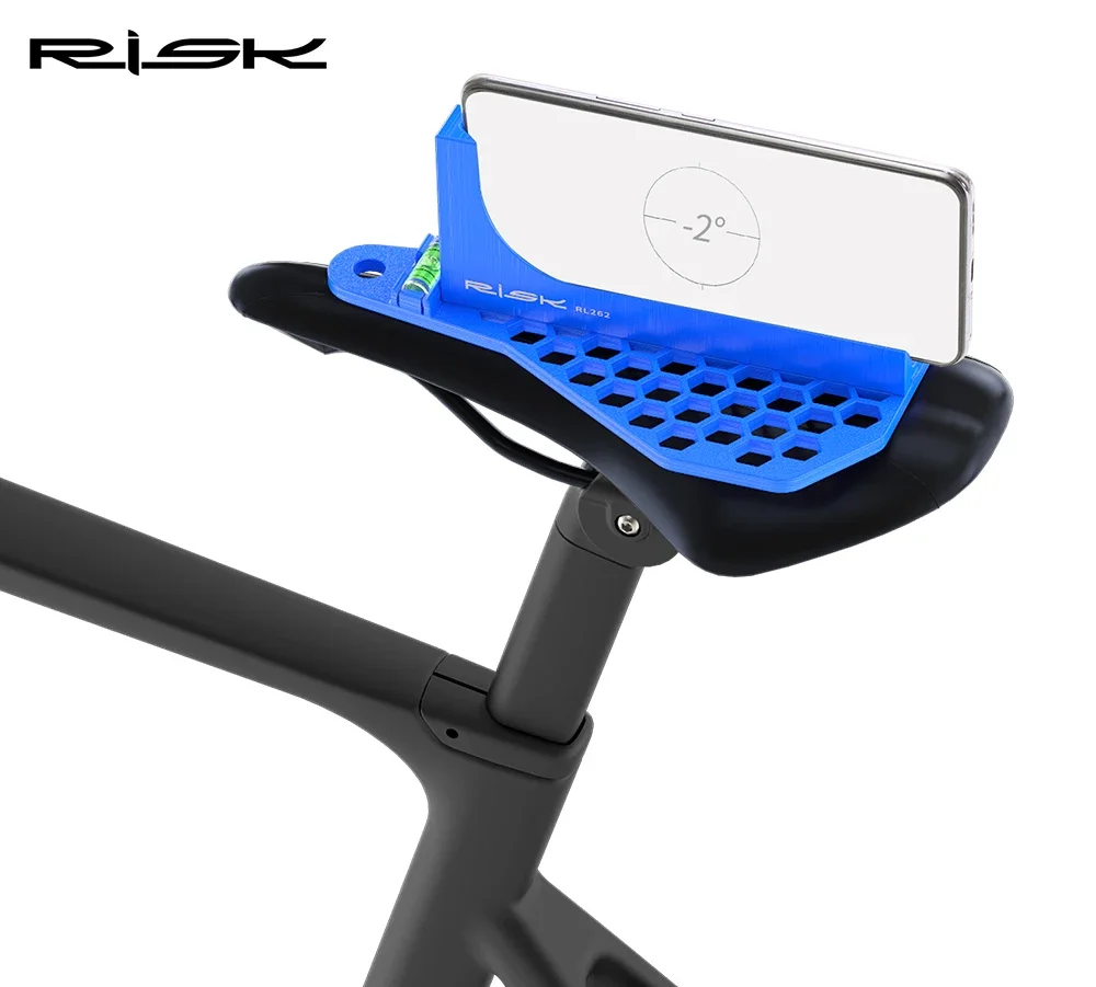 RISK 자전거 시트 쿠션 조정 레벨 도구 안장 각도 측정 라이딩 피팅 RL262