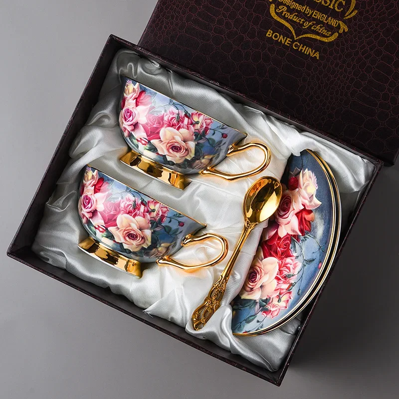 Premium Bone Porcelain Coffee Cup Set Exquisite English Afternoon Tea Ceramic Tea Cup Set Ceramic Mug