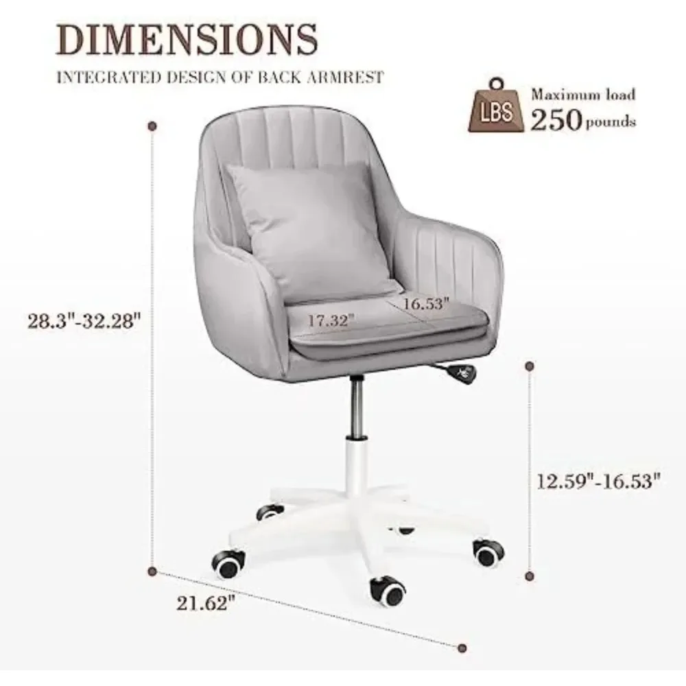 Cute Office Chair Home Computer Chairs Adjustable Task  Modern Office Chair Makeup Chair 362° Swivel Computer