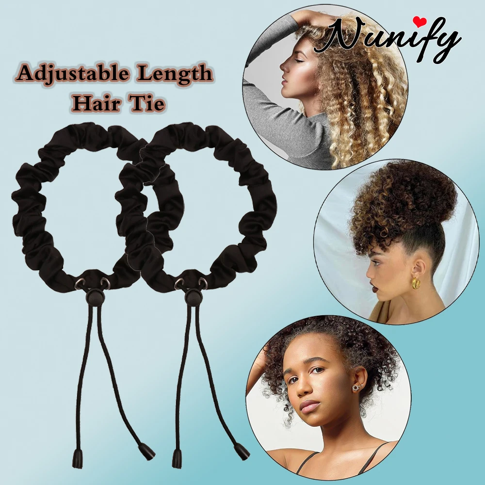 

Hair Accessories Adjust Satin Hair Tie Satin Scrunchies For Women Hair Ties For 4c Girlie Thick Curly Natural Hair No Damage