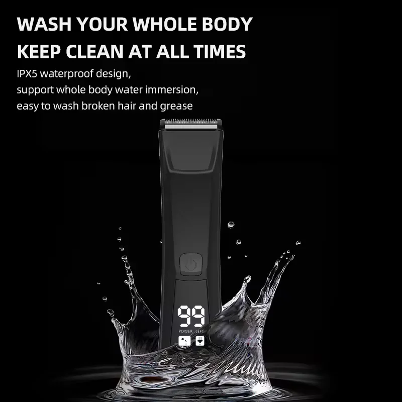 WAIKIL New Multi functional Hair Trimmer Men's Electric Hair clipper Waterproof USB Charging Cordless Private Hair Trimmer