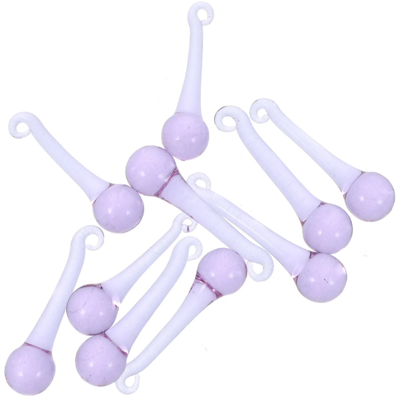 

10 Pcs Crystal Ornaments Bulk Mini Pendant Decoration Hanging Decorations Crystals Decorative Prisms