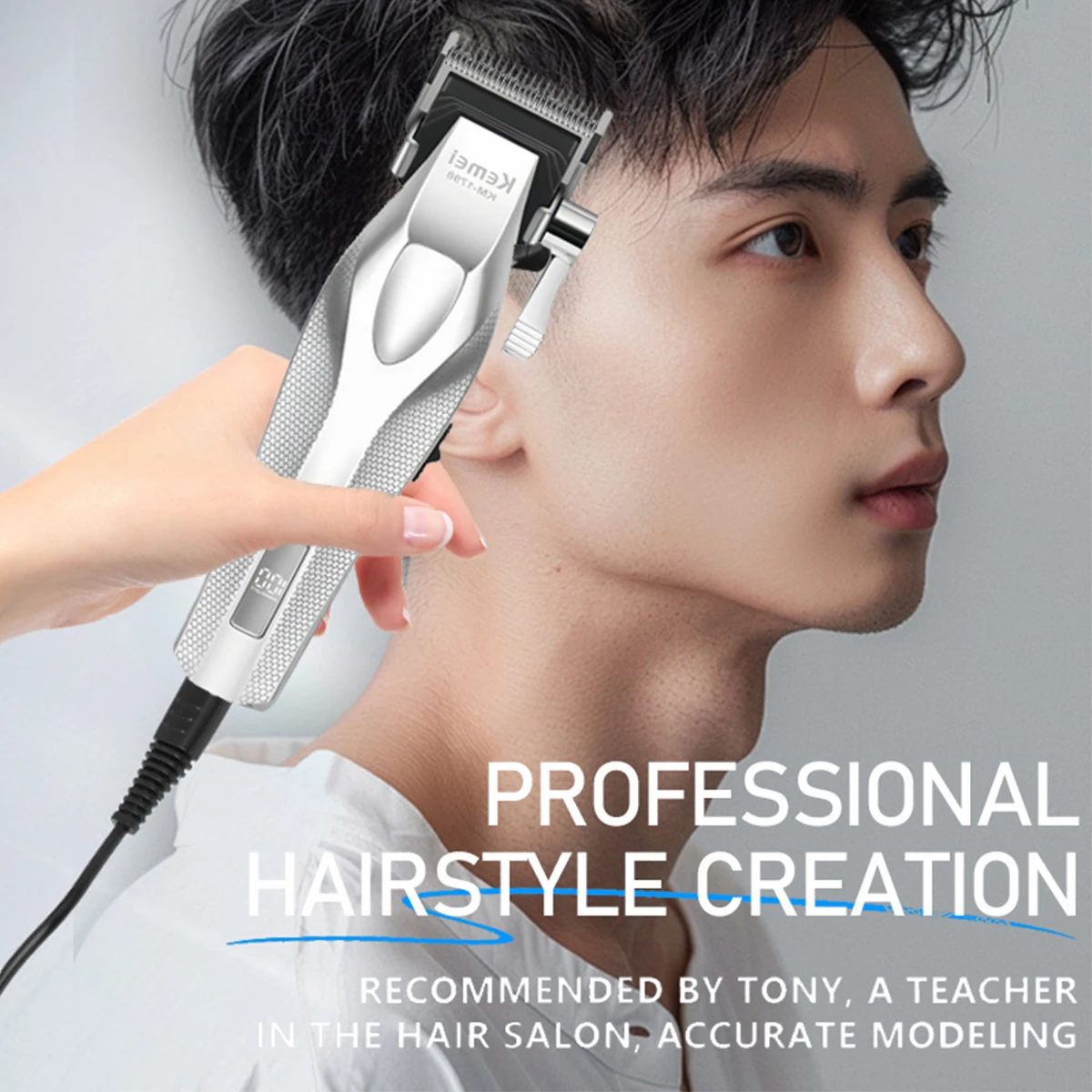 kemei-bold-hair-cut-machine-with-dlc-blade-full-metal-men's-haircut-machine-professional-hair-clipper-finishing-machine