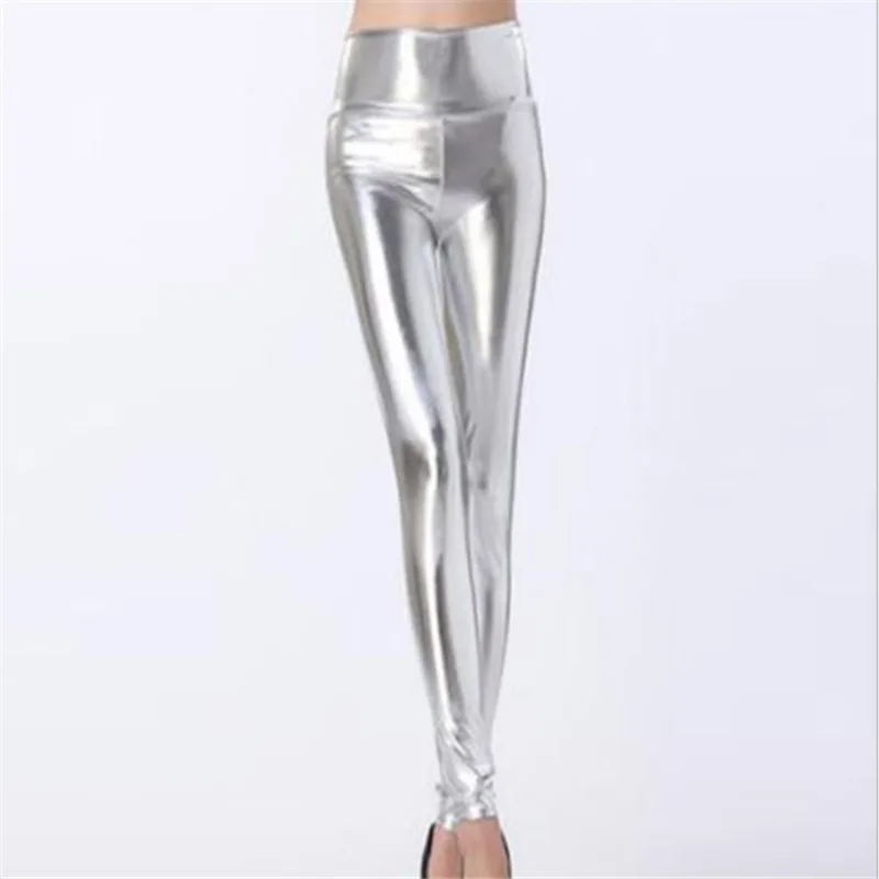 กางเกงขายาวผู้หญิงแบบเลเซอร์เงา เอวยืด ทรงดินสอ ผ้ายืด โฮโลแกรม ทรงสกินนี่ เลกกิ้ง กางเกงฮิปฮอป สำหรับงานปาร์ตี้ คลับ สตรีท แคชชวล