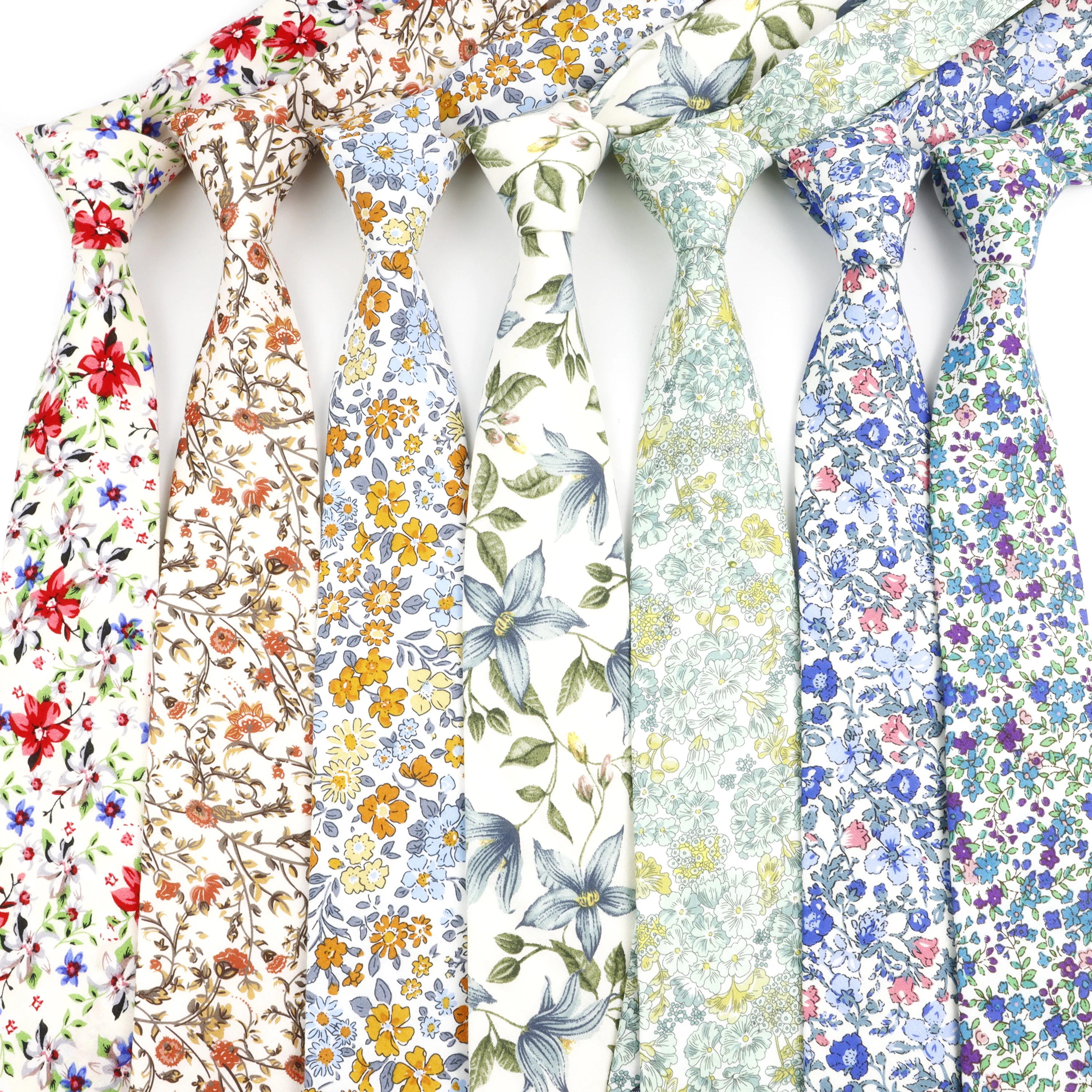 جديد الأزهار أنيقة التعادل للرجال حفل زفاف عشاء الإكسسوار خمر عادية 100% القطن زهرة ربطة العنق سهرة قميص دعوى Cravat