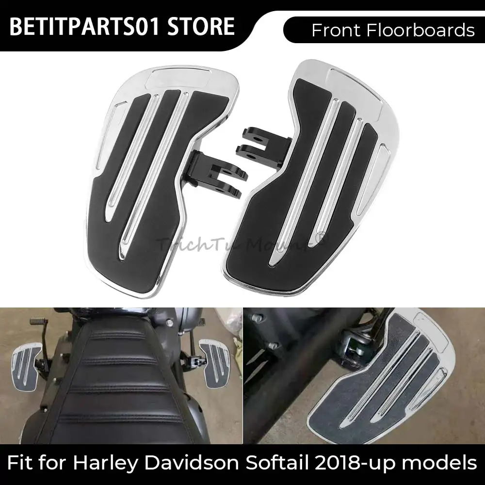 

Передняя и задняя подставка для ног мотоцикла, подножка для водителя и пассажира, широкие подножки, регулируемые Alien для Harley Davidson Softail 2018-2024