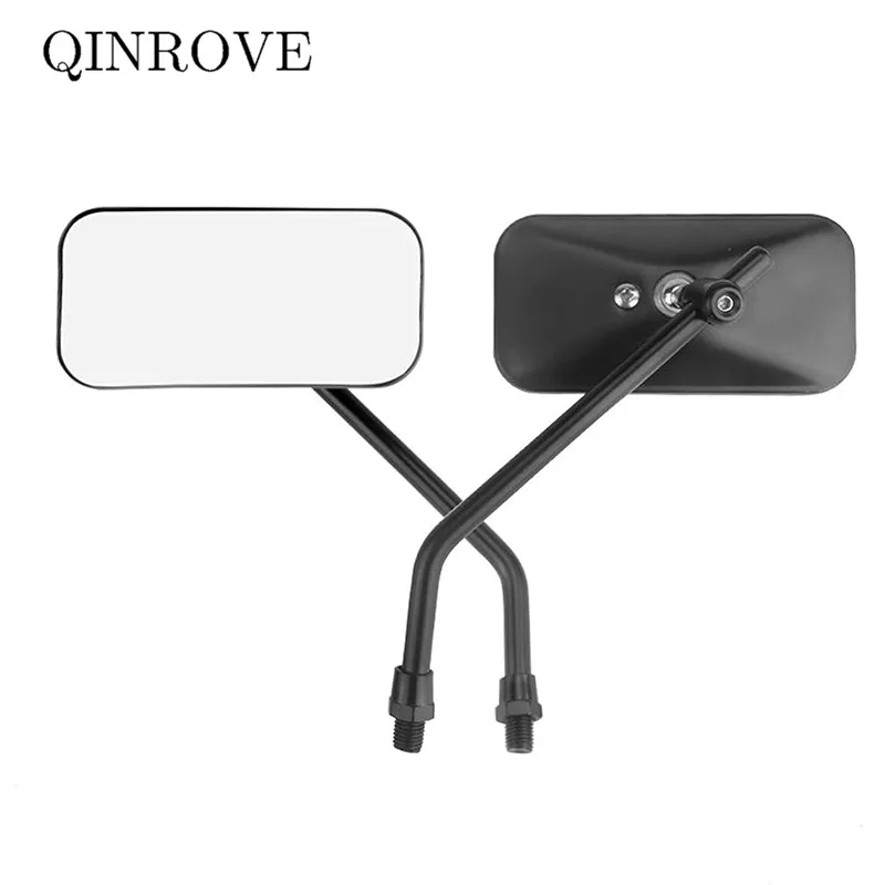 Retro 8 10mm Motorcycle Rear Mirror Iron Aluminum Mirror Universal For Honda CB125R XRE 300 Keeway RKF 125 Benelli TNT 125 135