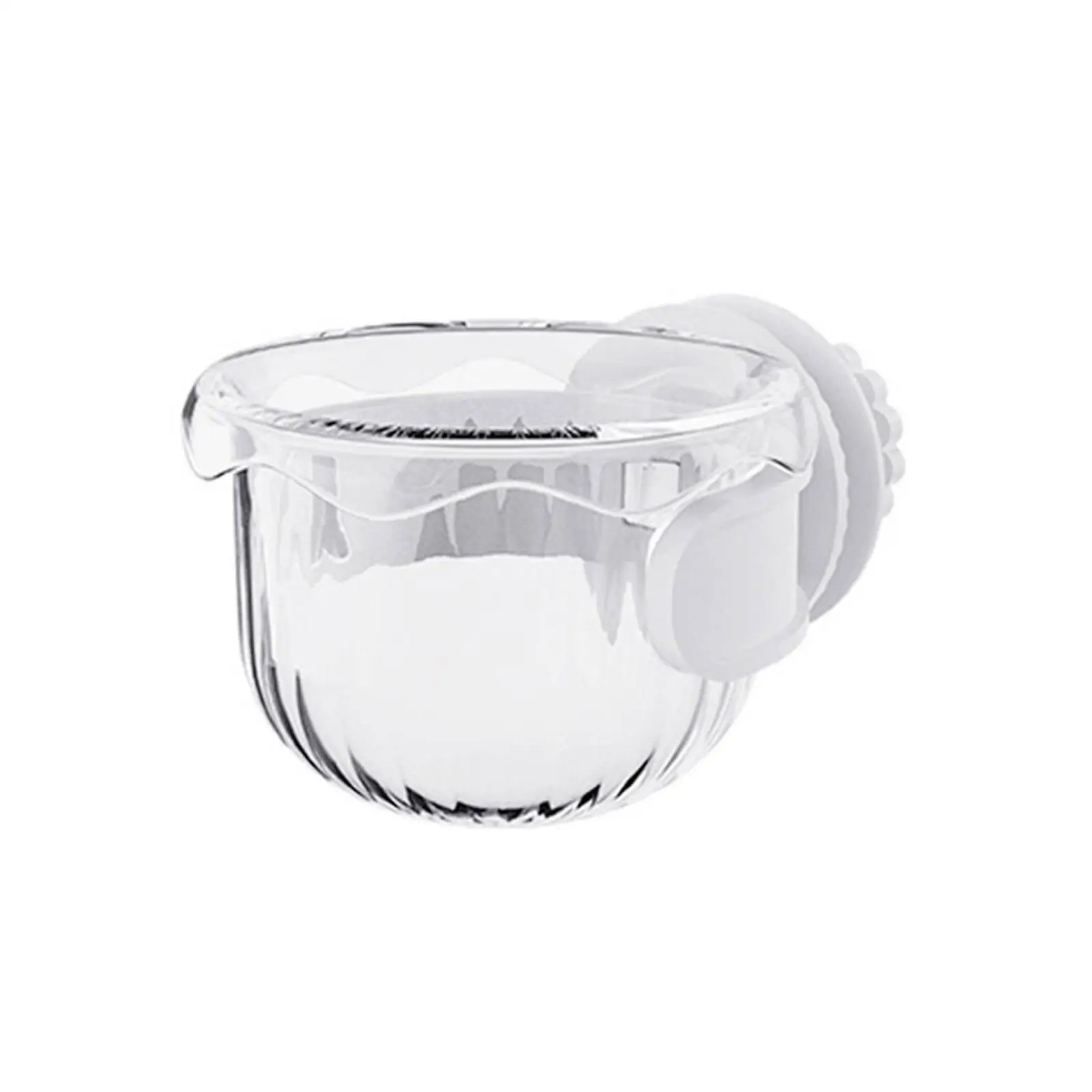 Parrot Feeder Sturdy Screw on Bowl No Tip Cage Cup Clear Bird Dish Easy Setup for Wire Cages