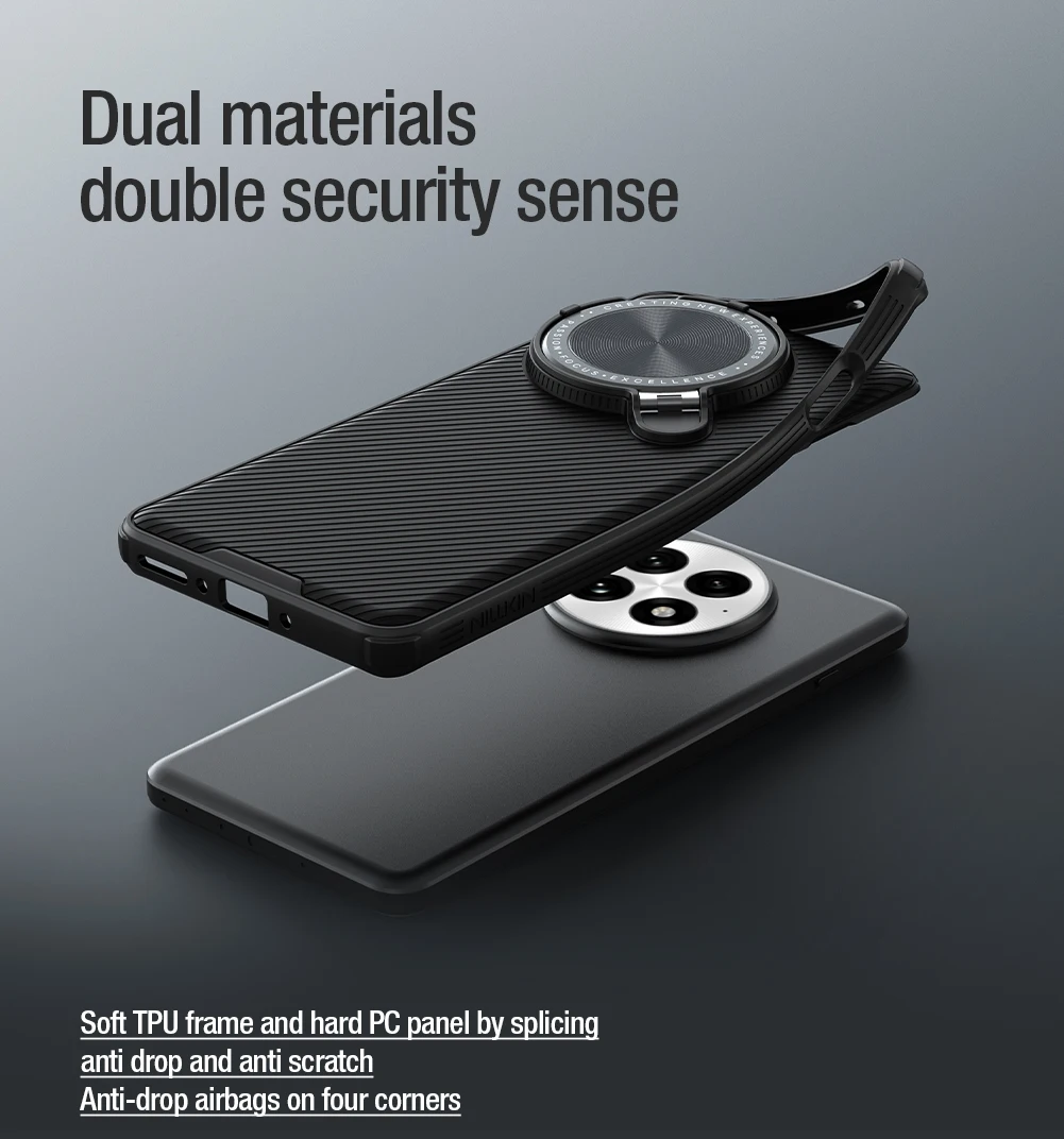 

Чехол NILLKIN для OnePlus 13 5G, магнитный адаптер CamShield, опора объектива, рамка из ТПУ, Magsafe, зарядная камера, задняя крышка, защита