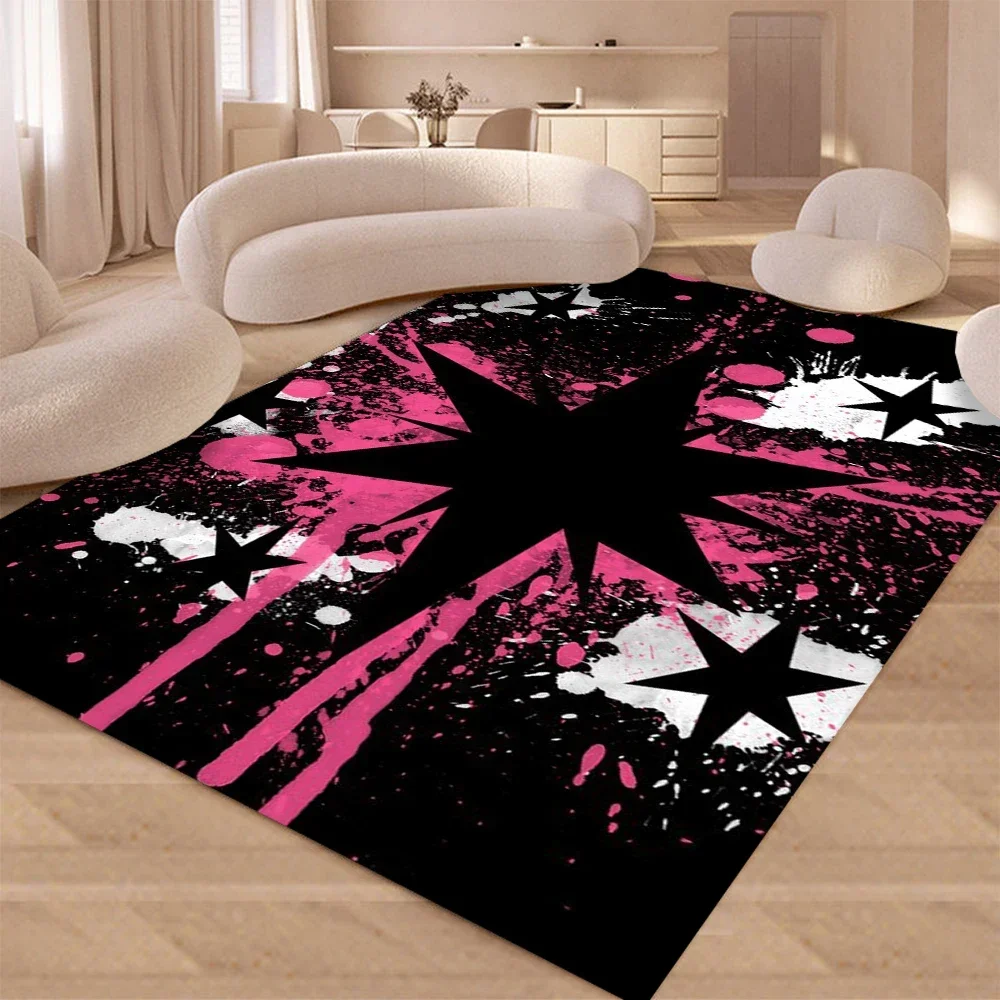 

Neon Light Painting Carpet Rug for Home Living Room Bedroom Sofa Doormat Decor,kids Game Area Rug Floor Mat Gift