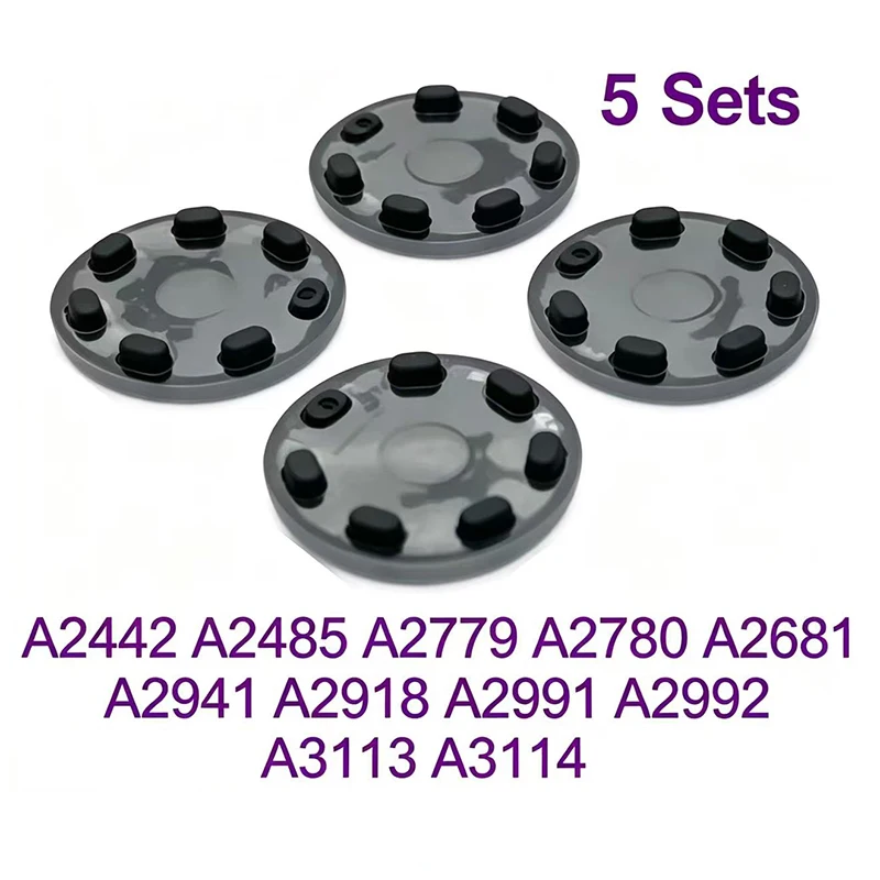 5Sets New Bottom Case Rubber Feet Foot For Macbook Pro Air 14" 13" 15" 16" A2681 A2442 A2485 A2779 A2780 A2941 2021-2023 Years