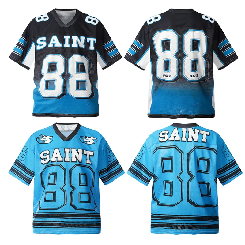 Sports Jersey SAINT T-shirts Classic Design No.88 Print Summer Men Women Leisure Mesh Breathable Fabric Short Sleeve Tees