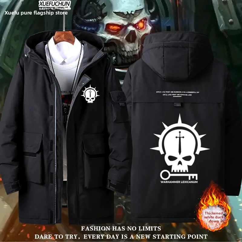 

Утепленная куртка Horned Eagle из стеганой полиэстеровой ткани для мужчин и женщин, модная верхняя одежда, теплая, утолщенная, с длинными рукавами, на молнии