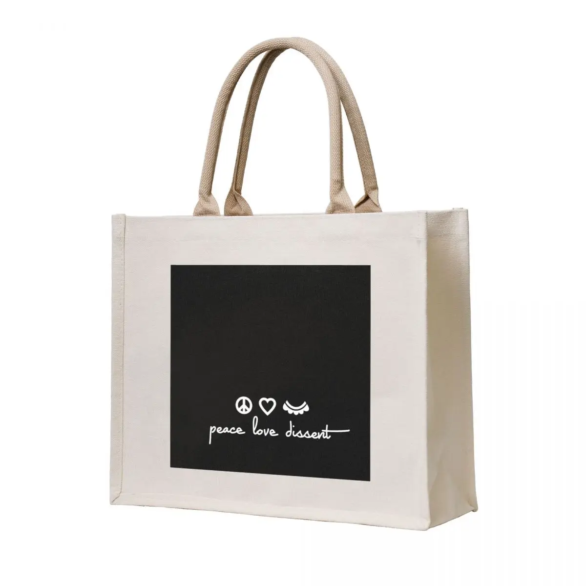 

Peace Love Dissent Tote Bag women bag bags for women supermarket folding bag