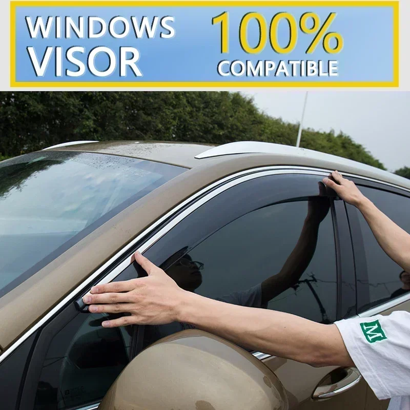 Car Window Visor For Mitsubishi Outlander PHEV GM GN 2022 2023 2024 Deflectors Window Rain Guard Weathershield Sun Rain Guard