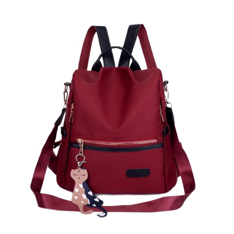 Multi-Purpose Backpack, Korean Style, Versatile, Large-Capacity Student School Bag, Oxford Cloth Travel Backpack