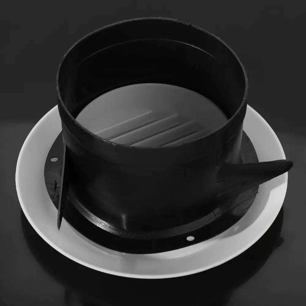 قابل للتعديل جولة تنفيس الهواء استخراج صمام 75-200 مللي متر الأبيض تنفيس الهواء استخراج صمام مصبغة جدار جبل البلاستيك