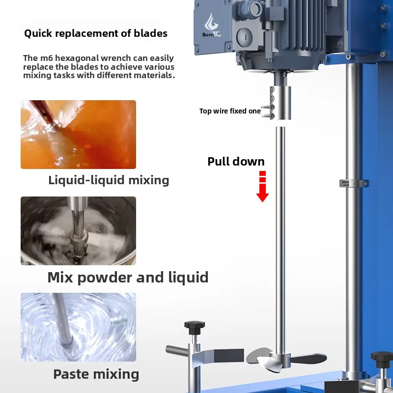 CX 20 liters small manual lift high speed electric mixer disperser