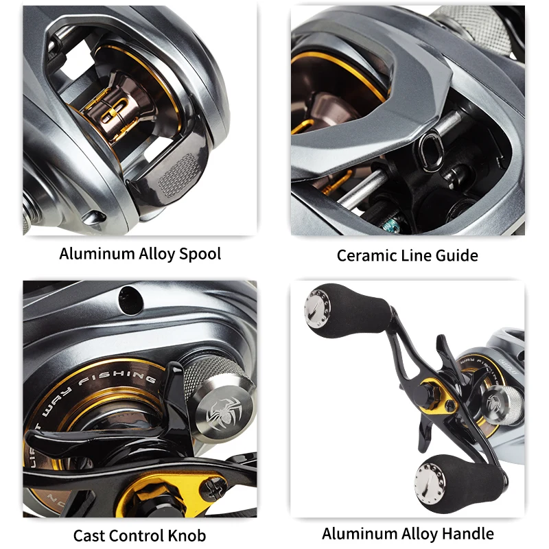 Imagem -05 - Quadro de Alumínio Jitai Isca Reel 10+1 Rolamentos de 10kg Max Drag Alta Velocidade Reel de Pesca de Água Salgada de Água Doce Aço Inoxidável