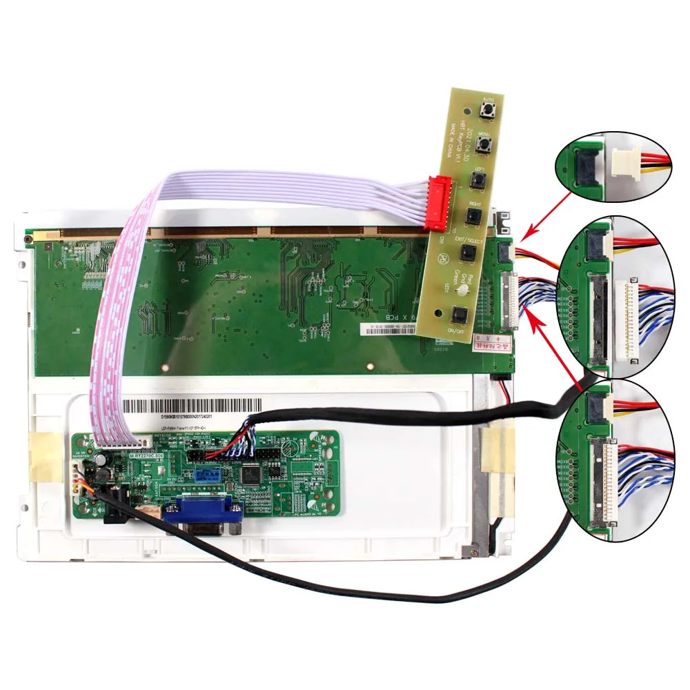 VGA + ЖК-плата контроллера RT2270C-A для 8,4 дюйма G084SN05-V8 800x600 ЖК-экран