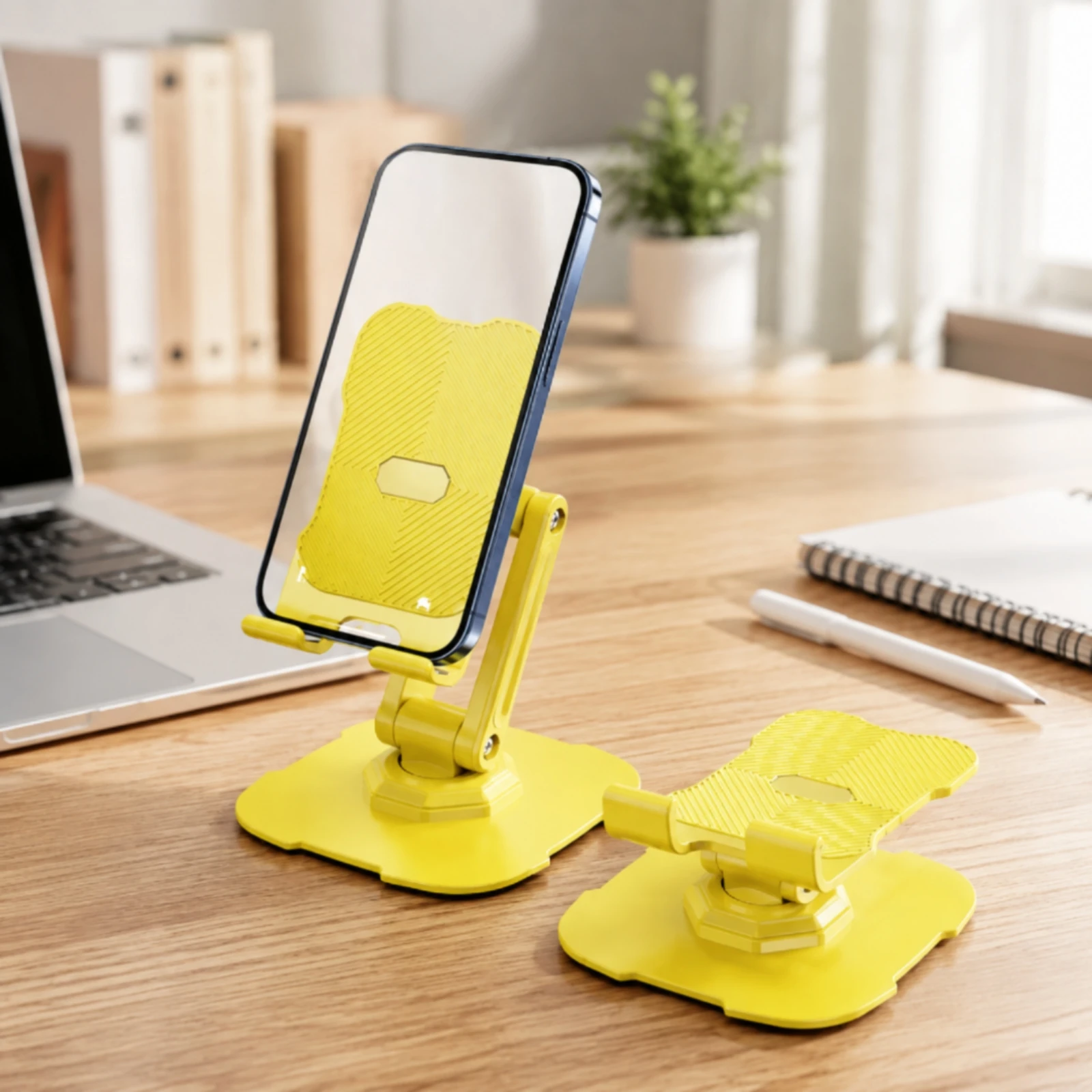 Foldable Phone and Tablet Stand Stable Height-Adjustable Desktop Device Stand Holder Lightweight Universal Compatibility 2