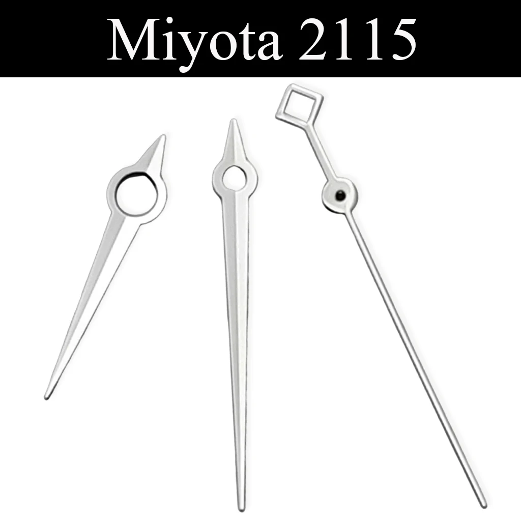 Miyota 2115 Silberne Uhrzeiger passend für 2115 2035 2305 2025 Uhrwerke Zubehörteil