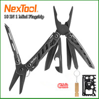 NexTool Mini Flagship Red/Green 10 IN 1 Multi Functional Folding EDC Hand Tool Screwdriver Mini Pliers Bottle Opener Outdoor