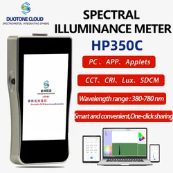 HP350C 380-780nm CCT CRI Lux Test 5 Inches Handheld Spectrometers Spectral Light Meter
