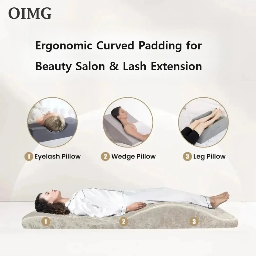 

Матрас-топпер из пеноматериала для кушетки, высокоплотная массажная подушка для стола, эргономичная изогнутая подкладка для салонов красоты и наращивания ресниц