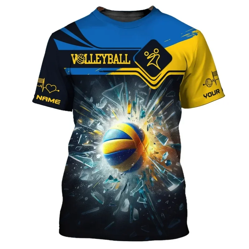 

Custom Name Volleyball T-Shirt For Men Women New In Oversized Sport Tshirts For Volleyball Team Gift For Volleyball Players