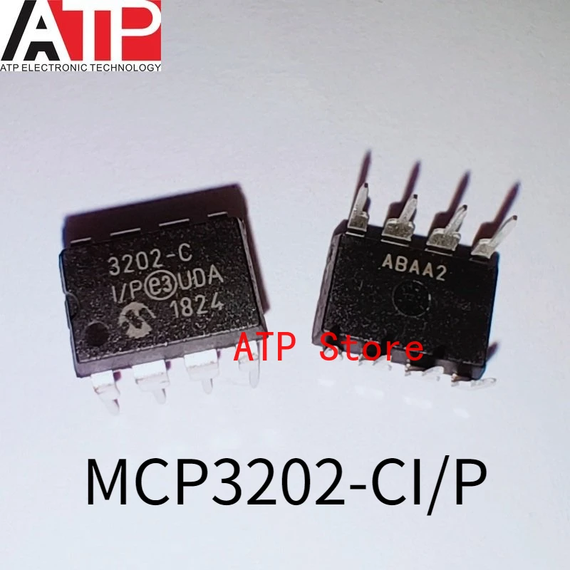 5 قطعة/الوحدة MCP3201-CI/P MCP3201 3201-C MCP3202-CI/P MCP3202 3202-C DIP-8 12Bit التناظرية إلى محول رقمي IC 8DIP جديد الأصلي