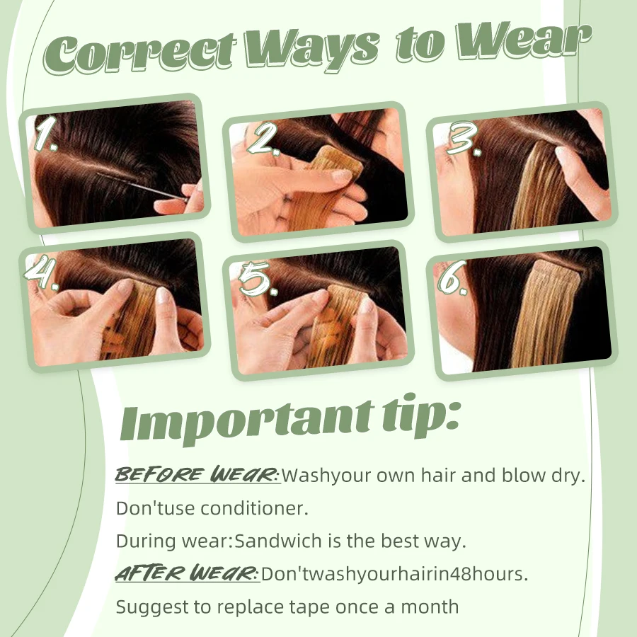 شعر مستعار K.S في وصلات الشعر ، بو غير مرئي ، لحمة جلد غير ملحومة ، شعر بشري ، 12: 10 لكل عبوة