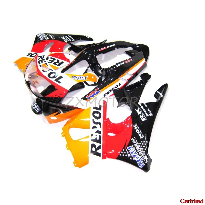 Bodywork Suitable for HONDA CBR900RR 893 1996 1997 Orange Repsol Bodywork fairings CBR893 cbr893 96 97 Motorcycle Fairing Kit 09