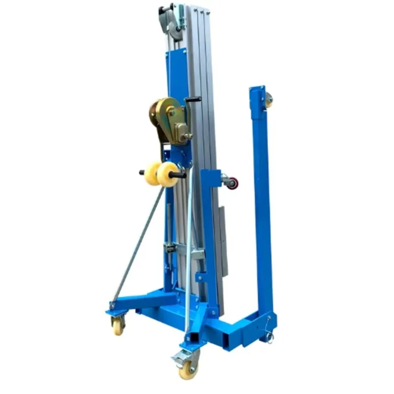 

Hand Crank Aluminum Alloy Lifting Machine Exhibition Material Hoist 3.5-7.9 Meter Warehouse Manual Push Cart Mobile Platform