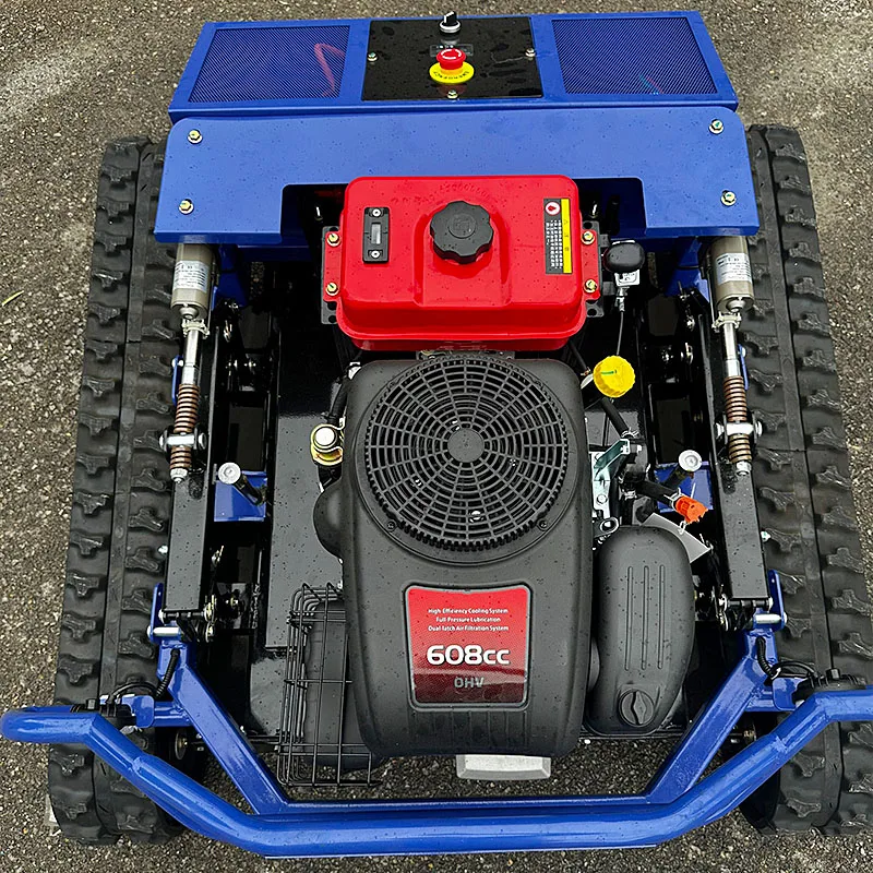 High-Quality Customizable All-Terrain AI-Powered Remote Controlled Lawnmower Robot with Engine for Garden Farms