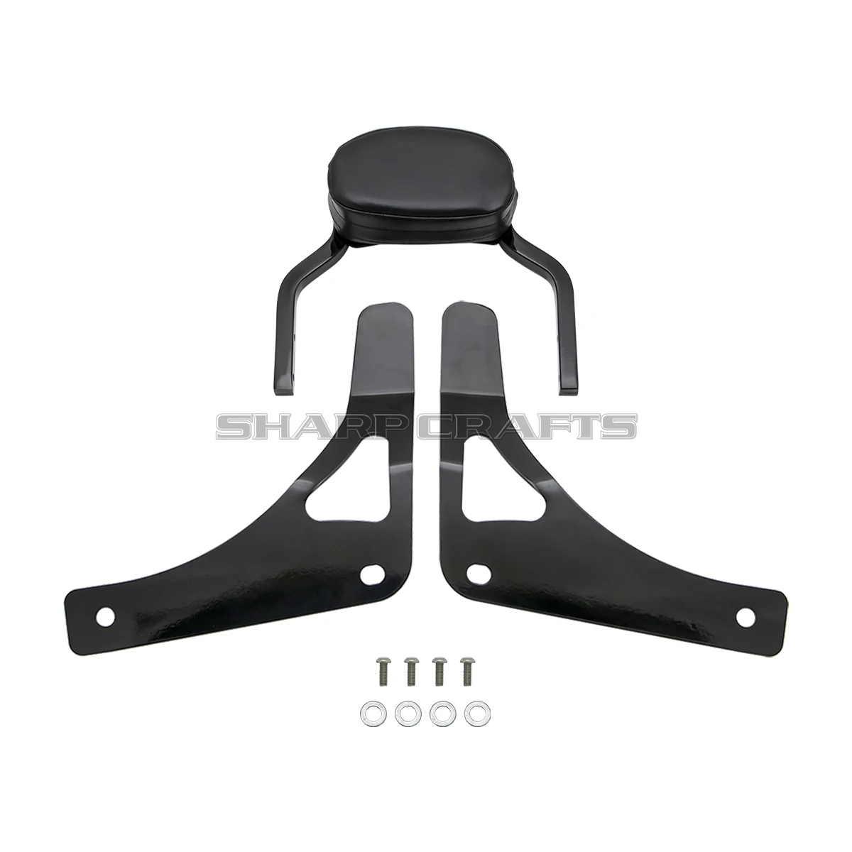 Motorcycle Accessories Passenger Backrest Sissy Bar Rear Seat Back For Harley Fat Bob 114 FXFBS FXFB 2018-2024 Metal Steel view 3