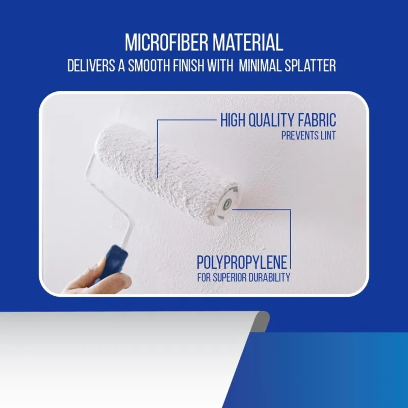 A93E-Pro Grade For Professional& Homeowner Paint Roller Kit Including Brush& Roller, Wall Painting Naps