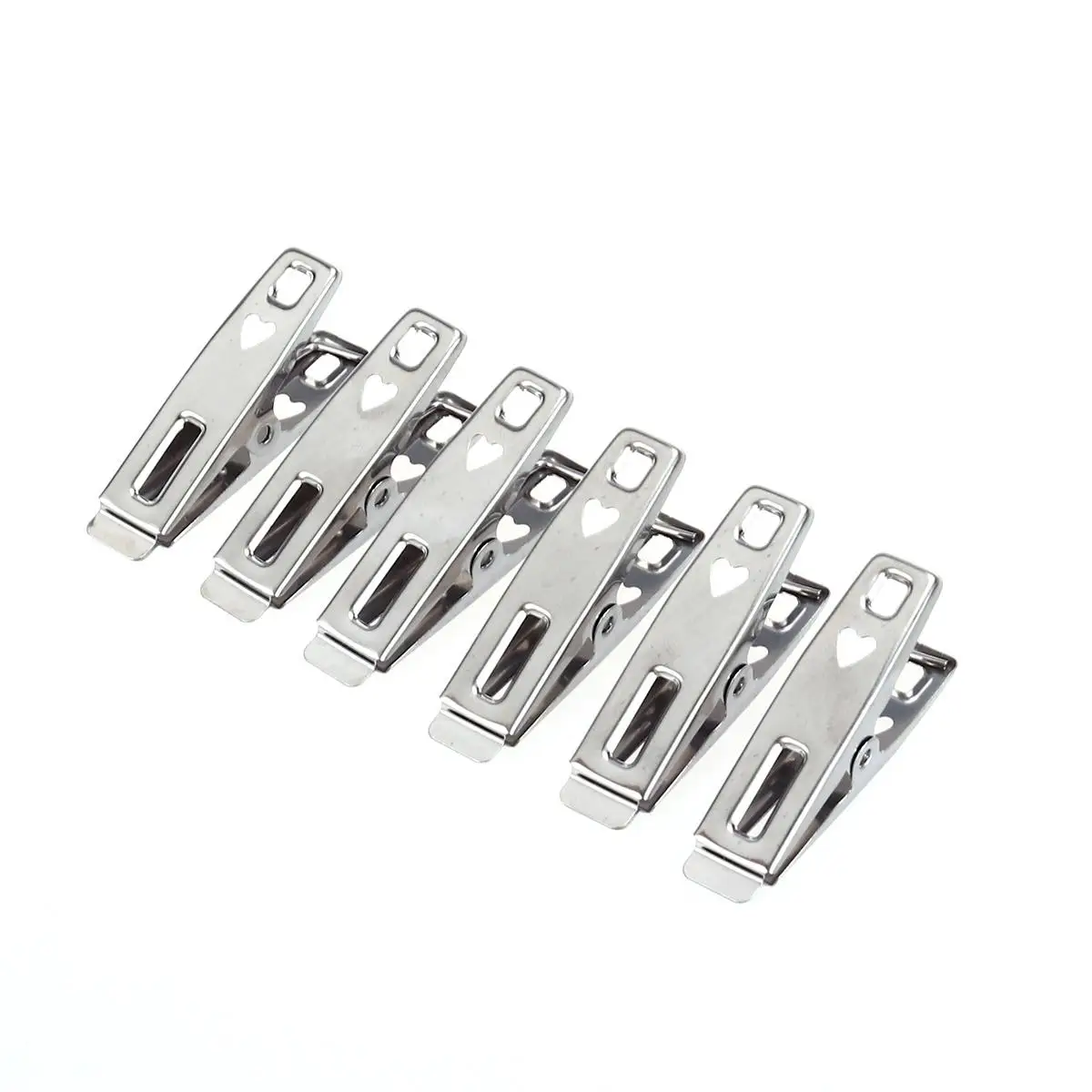 

40 Pcs Clothes Pegs Clips Hang Shirts Trousers Clothes Pegs Metal Clips Socks Quilts Office Files Metal