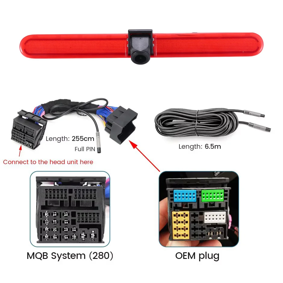 Dynamic Trajectory Car reverse camera for VW T5 T6 Caravelle Multivan Transporter Van Bus/Lupo 6X /Seat Arosa MIB MQB PQ