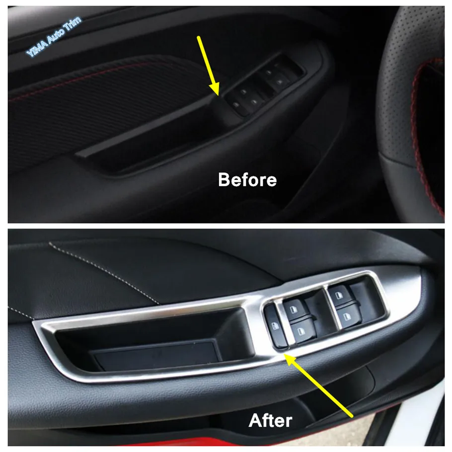 Car Door Stereo Audio Speakers / Door Armrest Window Lift Button Decor Panel Cover Trim For MG ZS EV 2018 - 2023 Car Accessories