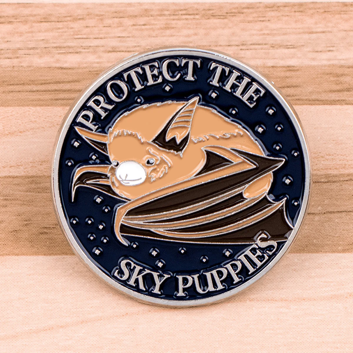 

"Sky Puppies" Enamel Pin Cartoon Bat Badges on Backpack Brooches for Women Men Lapel Pins Cosplay Accessories Party Gift