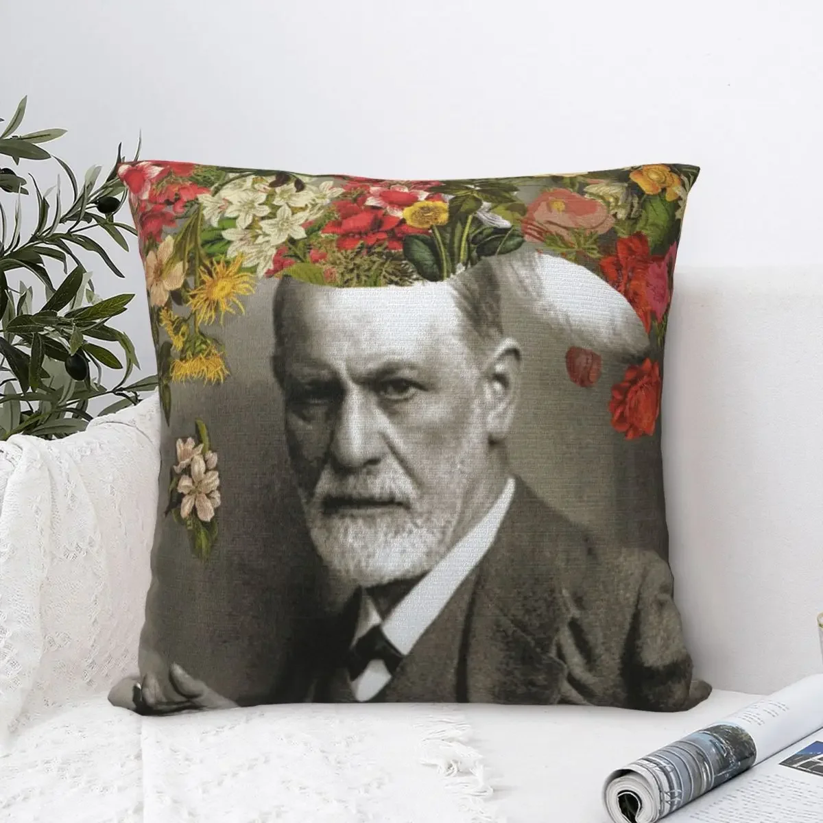 Freud Throw Pillow Sitting Cushion Decorative Sofa Cushion christmas decorations for home 2023 Christmas Pillows