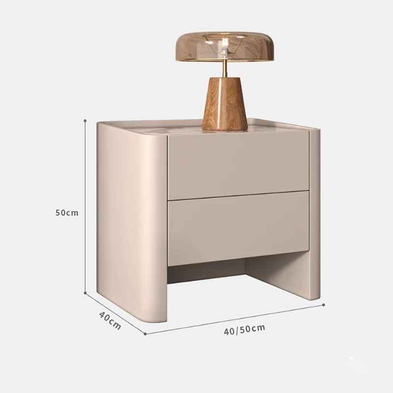 Minimalist Modern Nightstand Aesthetic Luxury Design Trendy Bedside Tables Italian Glamour Mesitas De Noche Bedroom Furniture