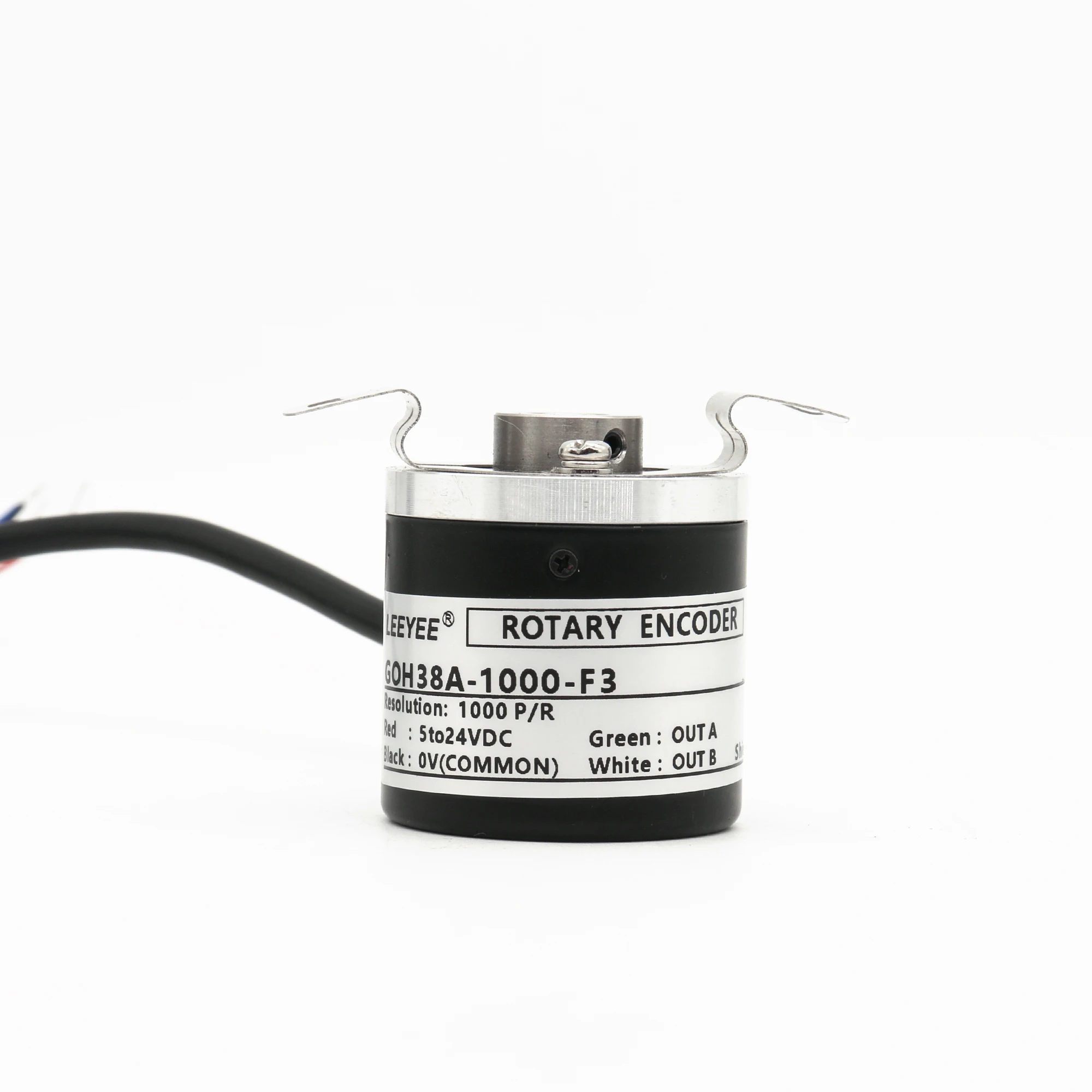 Encoder DC 24V 1000ppr Optical Encoder 38mm Incremental type semi hollow shaft encoder