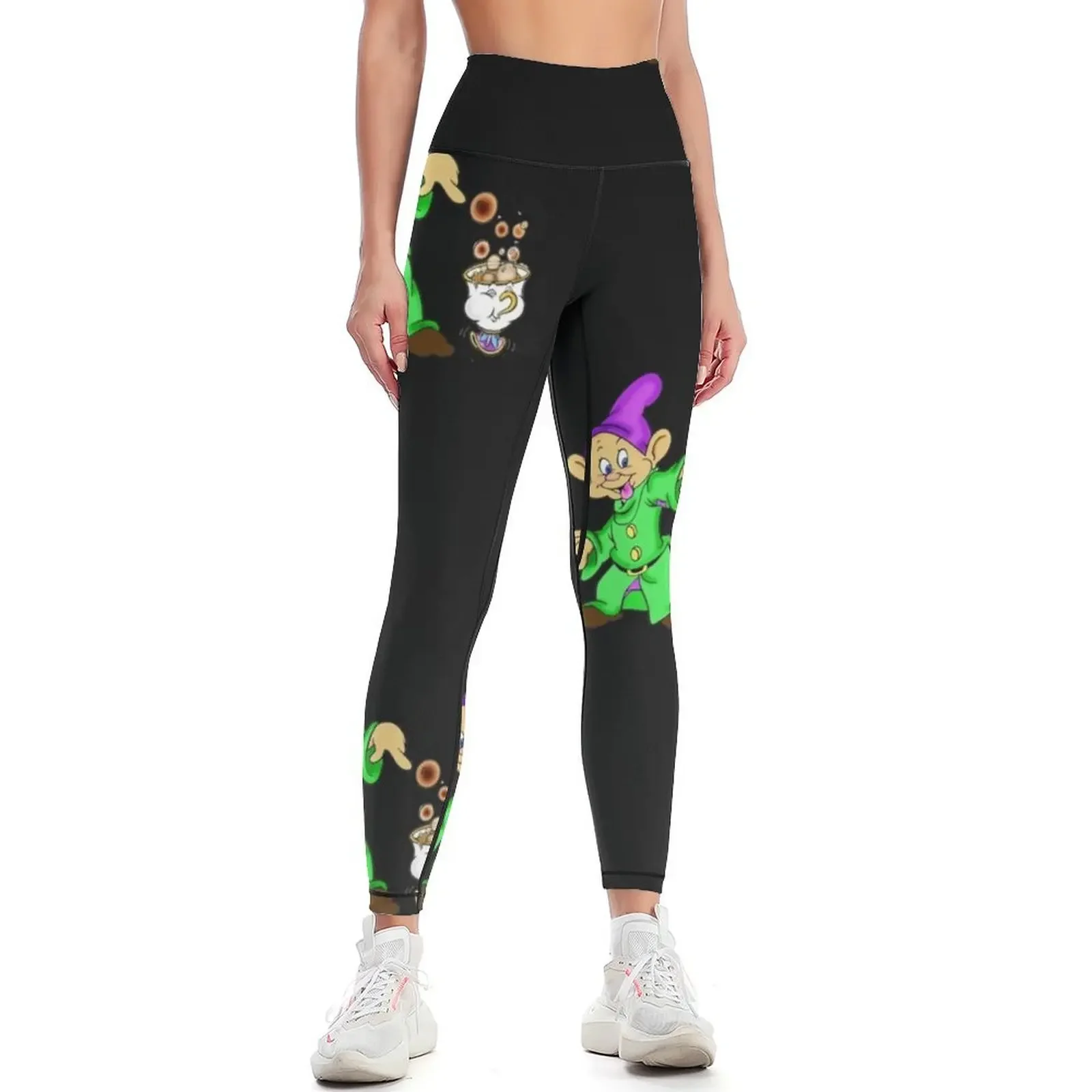 Dopey and Chip Leggings gym's clothing Fitness's gym clothes sporty woman gym sportswear woman gym 2025 Womens Leggings