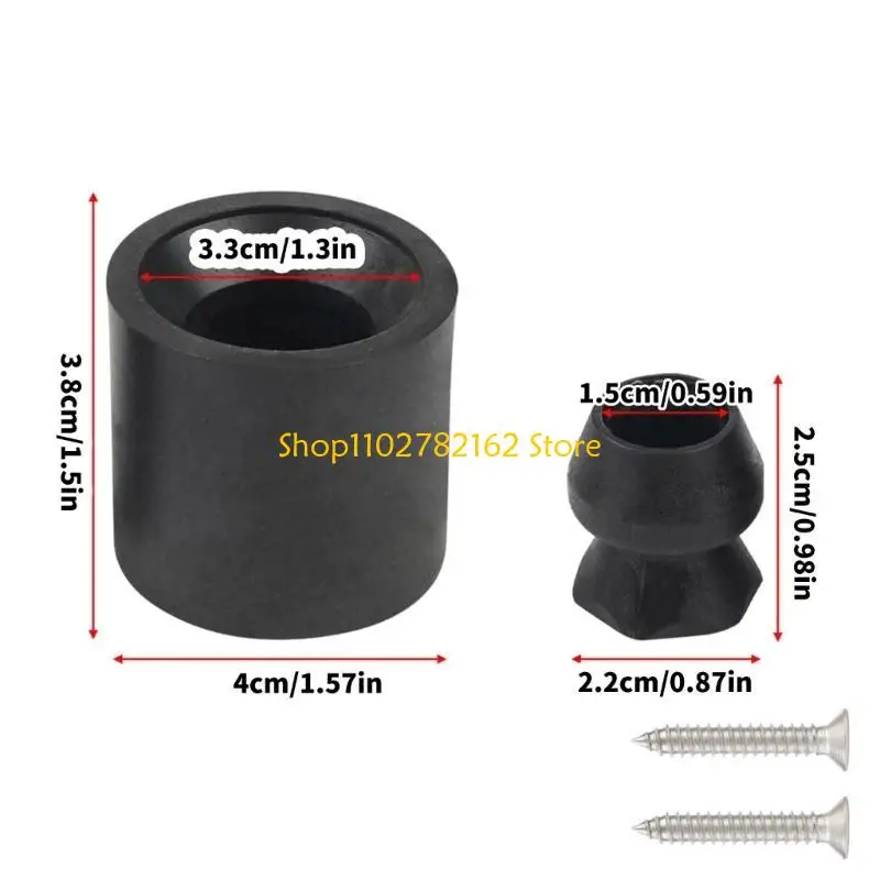 547B Set 4 trailerdeurhouderset Slijtvaste rubberen bumpers Langdurige trailerbumperupgrades voor een veilige pasvorm